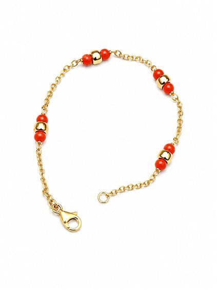 Bracelet Idee Preziose dal 1987 Enfant in Or jaune Corallo IP.BK18G/152 - IP.BK18G/152